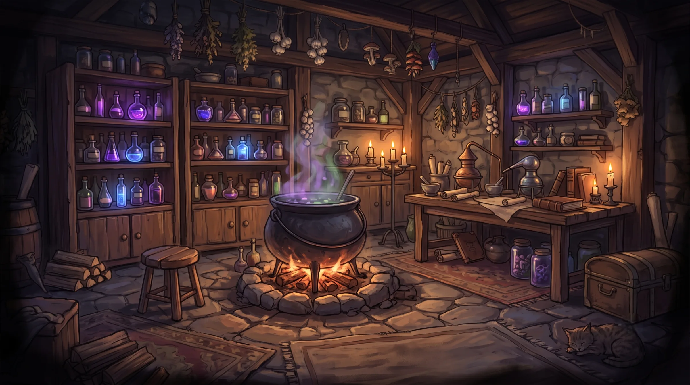The witch's cauldron